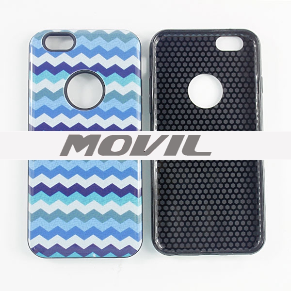 NP-2276 Pintura TPU   PC funda  Para Apple iPhone 6-0